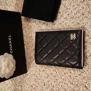 Chanel passport holder